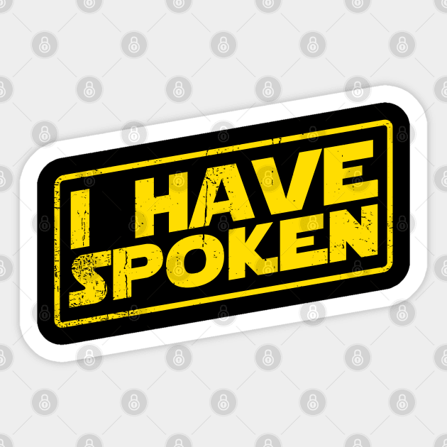 I spoke Sticker by nickbeta